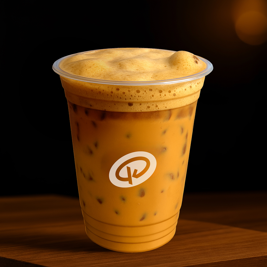 Cà phê sữa pha máy